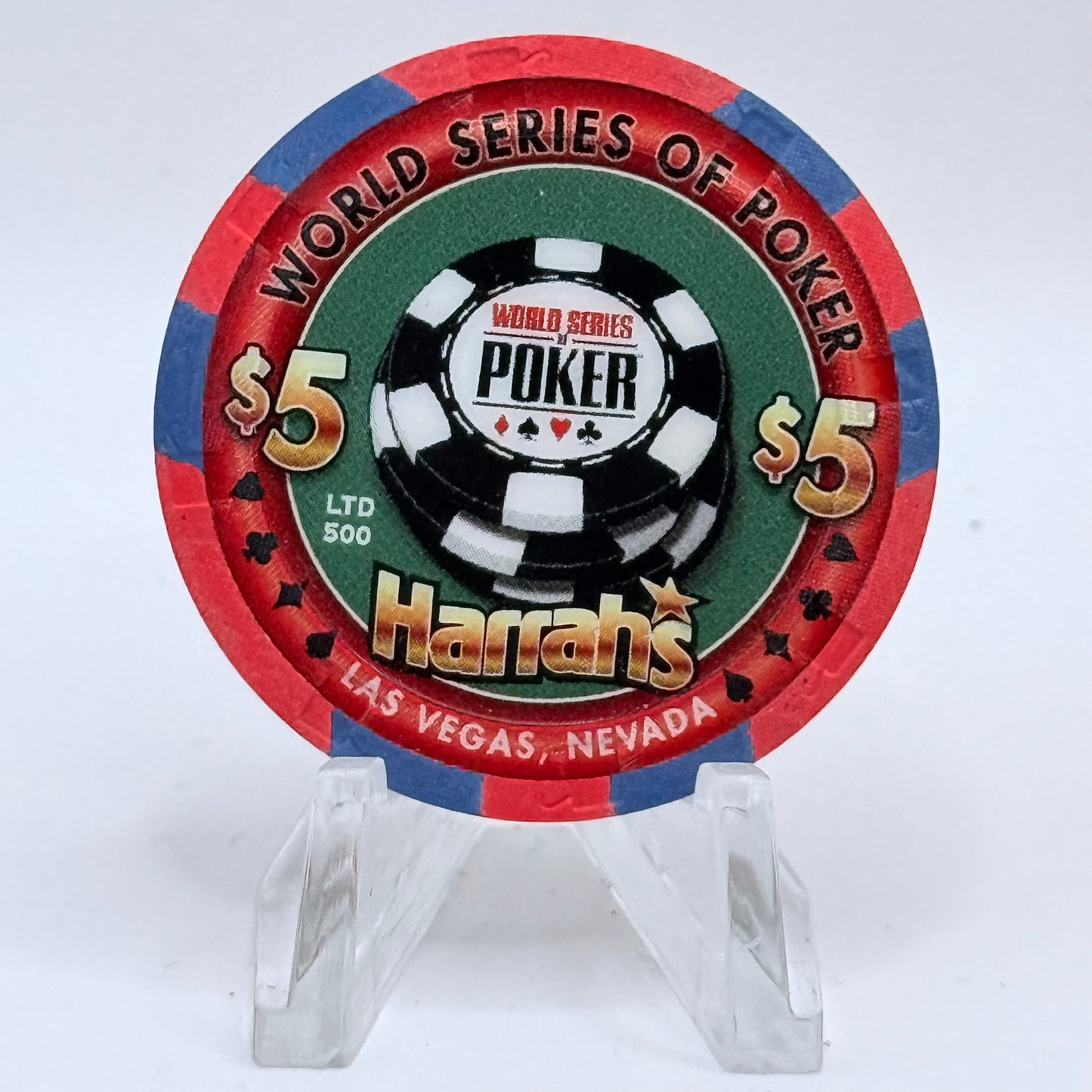 Harrah's Las Vegas Nevada 2007 'World Series Of Poker' LE $5 Casino Chip E8026