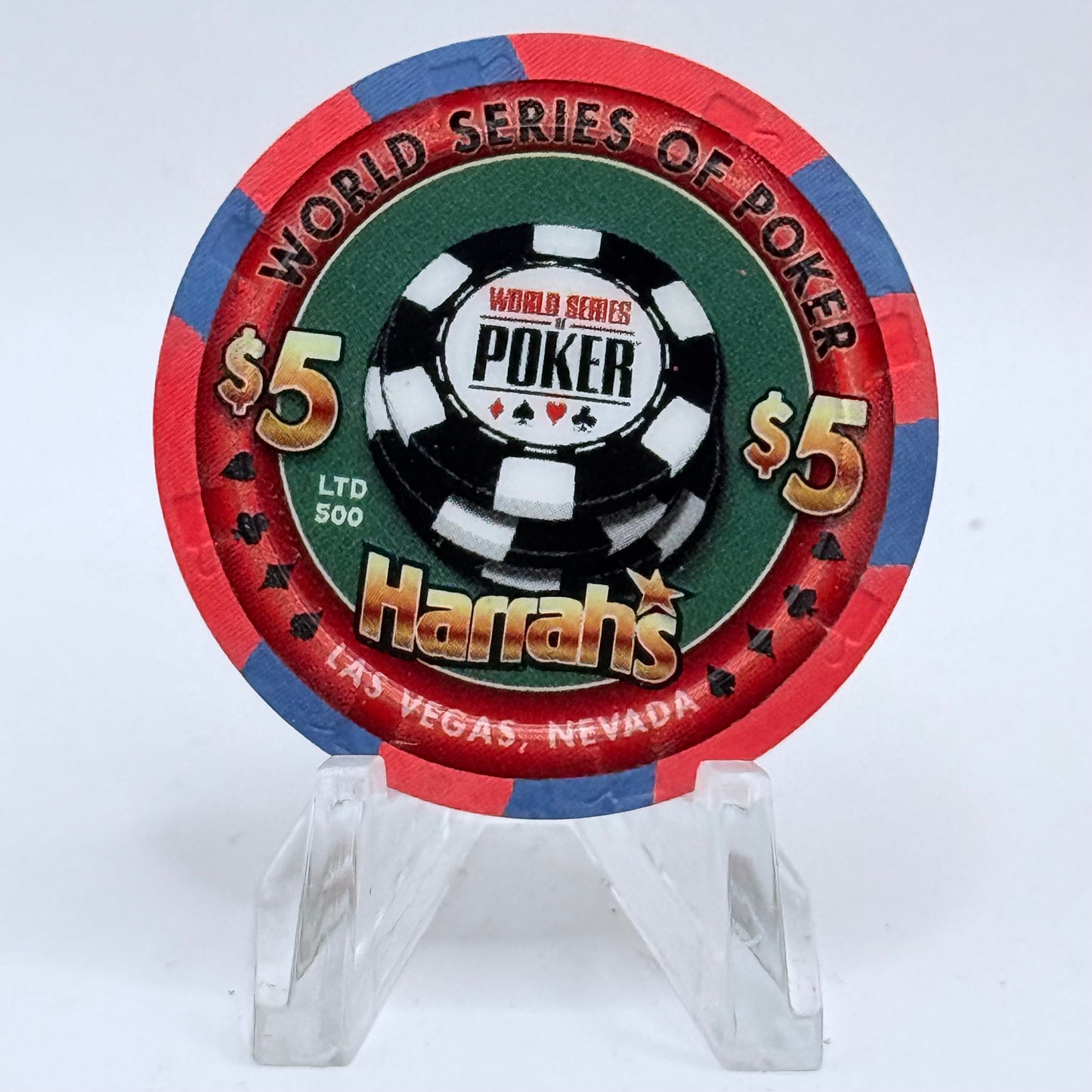 Harrah's Las Vegas Nevada 2007 'World Series Of Poker' LE $5 Casino Chip E8026