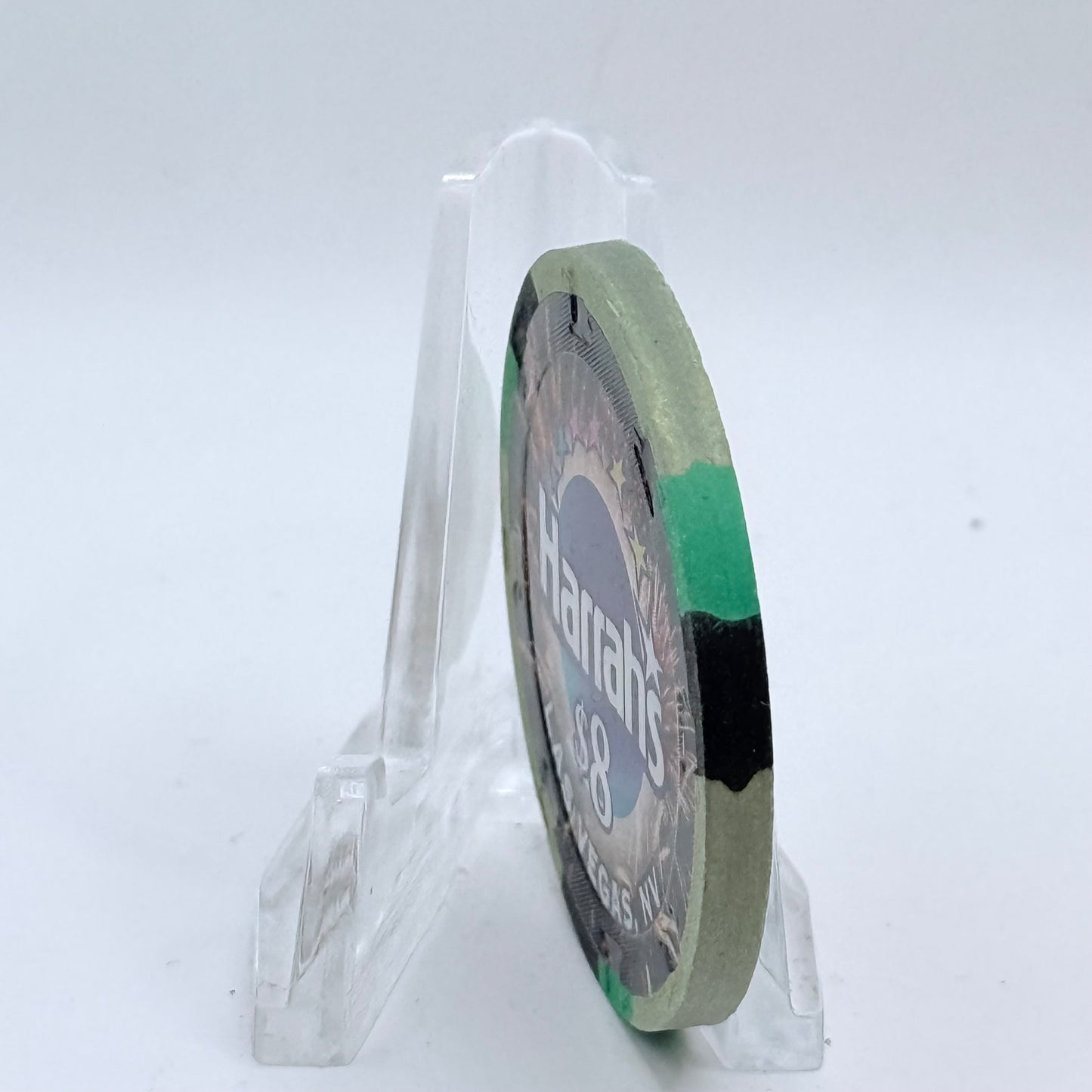 Harrah's Las Vegas Nevada 2010 'Year Of The Tiger' LE $8 Casino Chip E9519