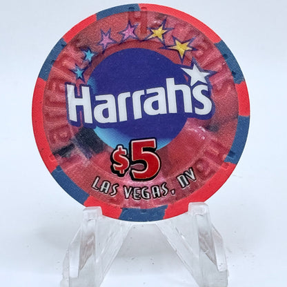 Harrah's Las Vegas Nevada 2002 'Skintight' LE $5 Casino Chip E0972