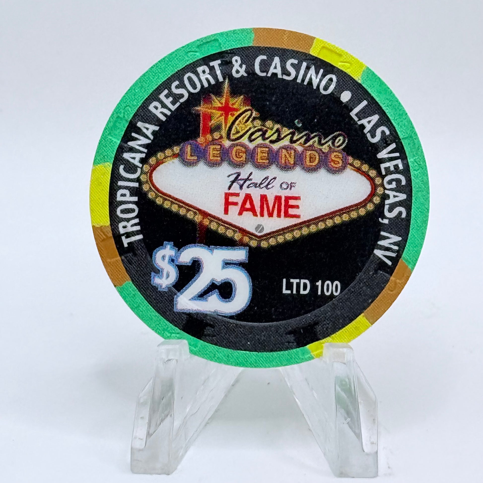 Tropicana Las Vegas Nevada 1999 'Pug Pearson' Series 9 LE $25 Casino Chip V5904