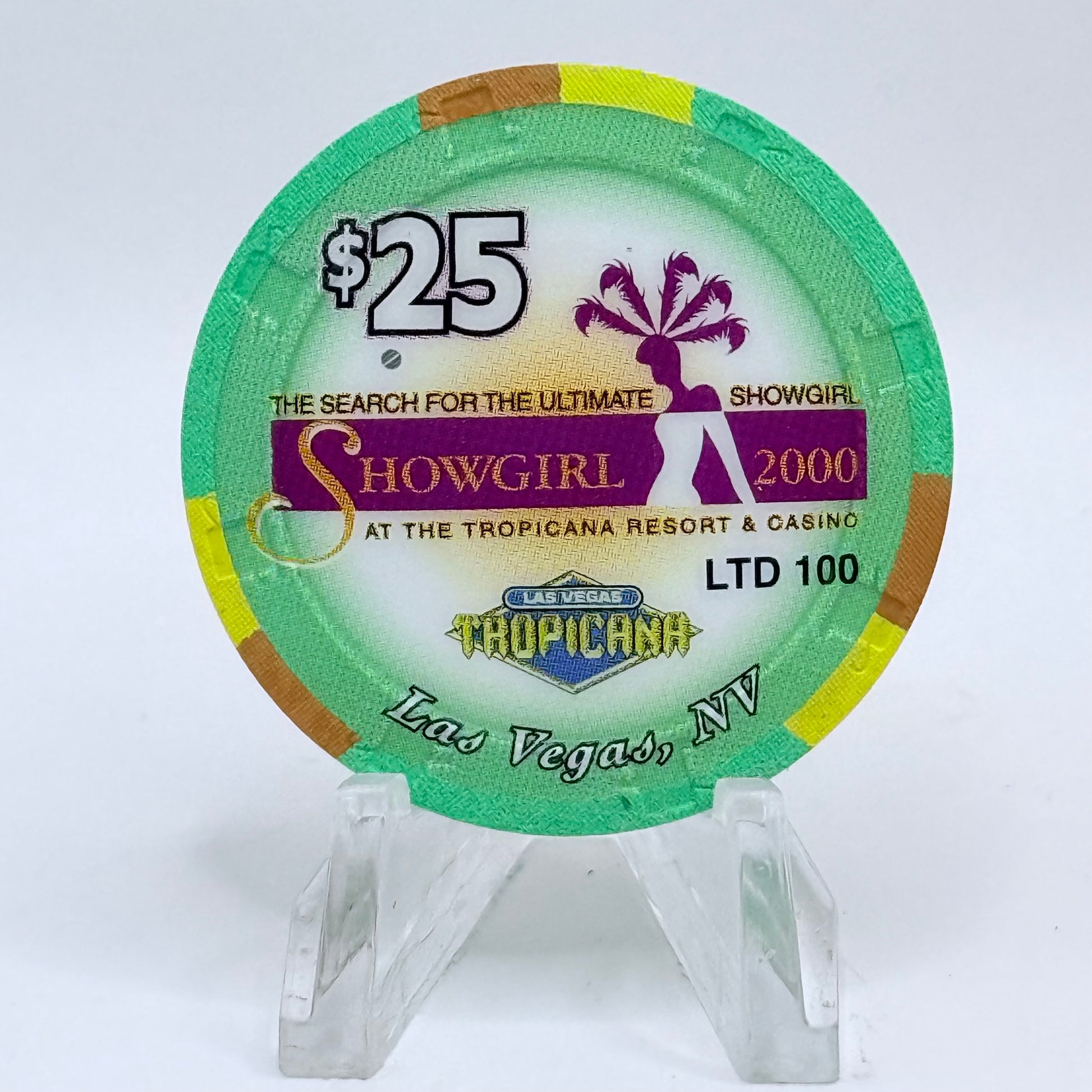 Tropicana Las Vegas Nevada 2000 'Leau-Anne' Series 10 LE $25 Casino Chip V5917