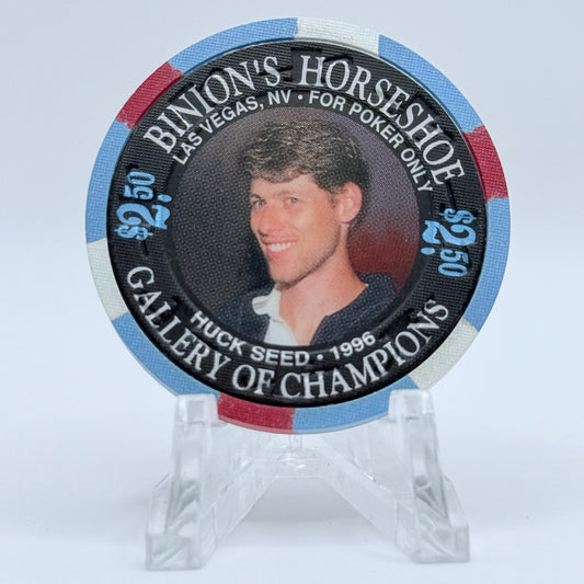 Horseshoe Club (Binion's) Las Vegas Nevada 1997 'Huck Seed' LE $2.50 Casino Chip N8597