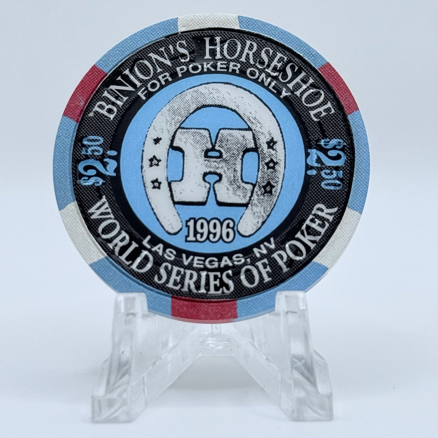 Horseshoe Club (Binion's) Las Vegas Nevada 1997 'Huck Seed' LE $2.50 Casino Chip N8597