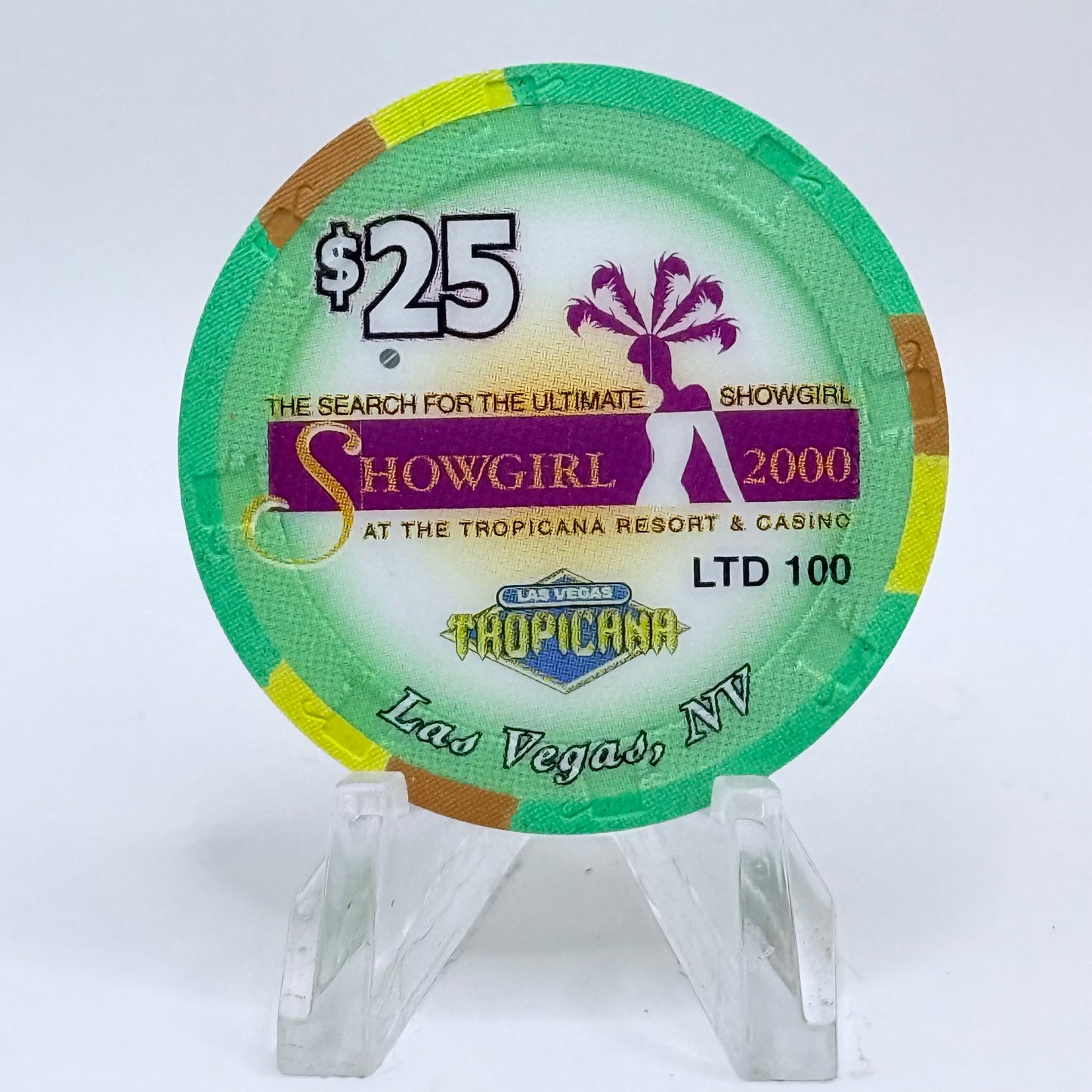 Tropicana Las Vegas Nevada 2000 'Tatiana' Series 10 LE $25 Casino Chip V5918