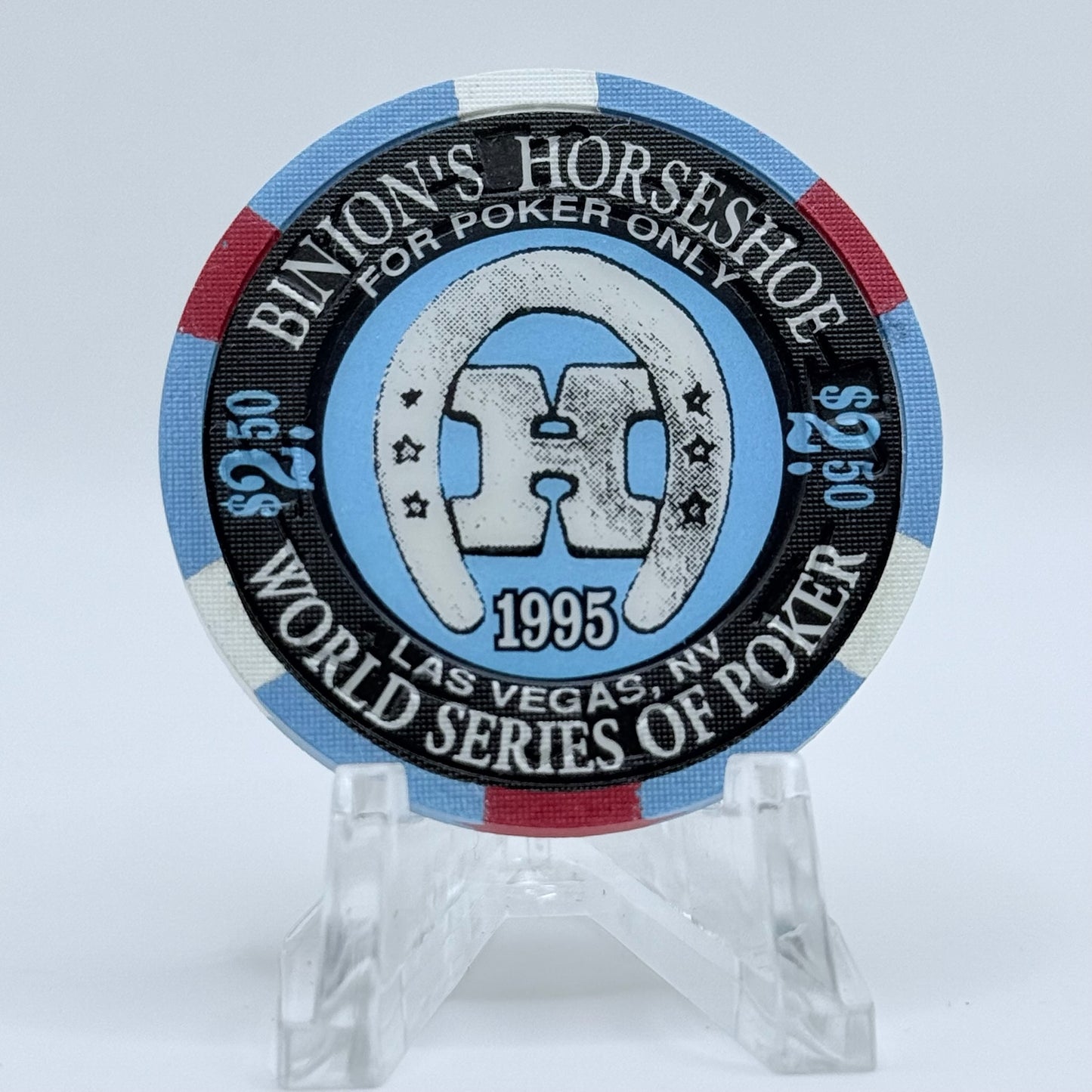 Horseshoe Club (Binion's) Las Vegas Nevada 1995 'Russ Hamilton' LE $2.50 Casino Chip N1686