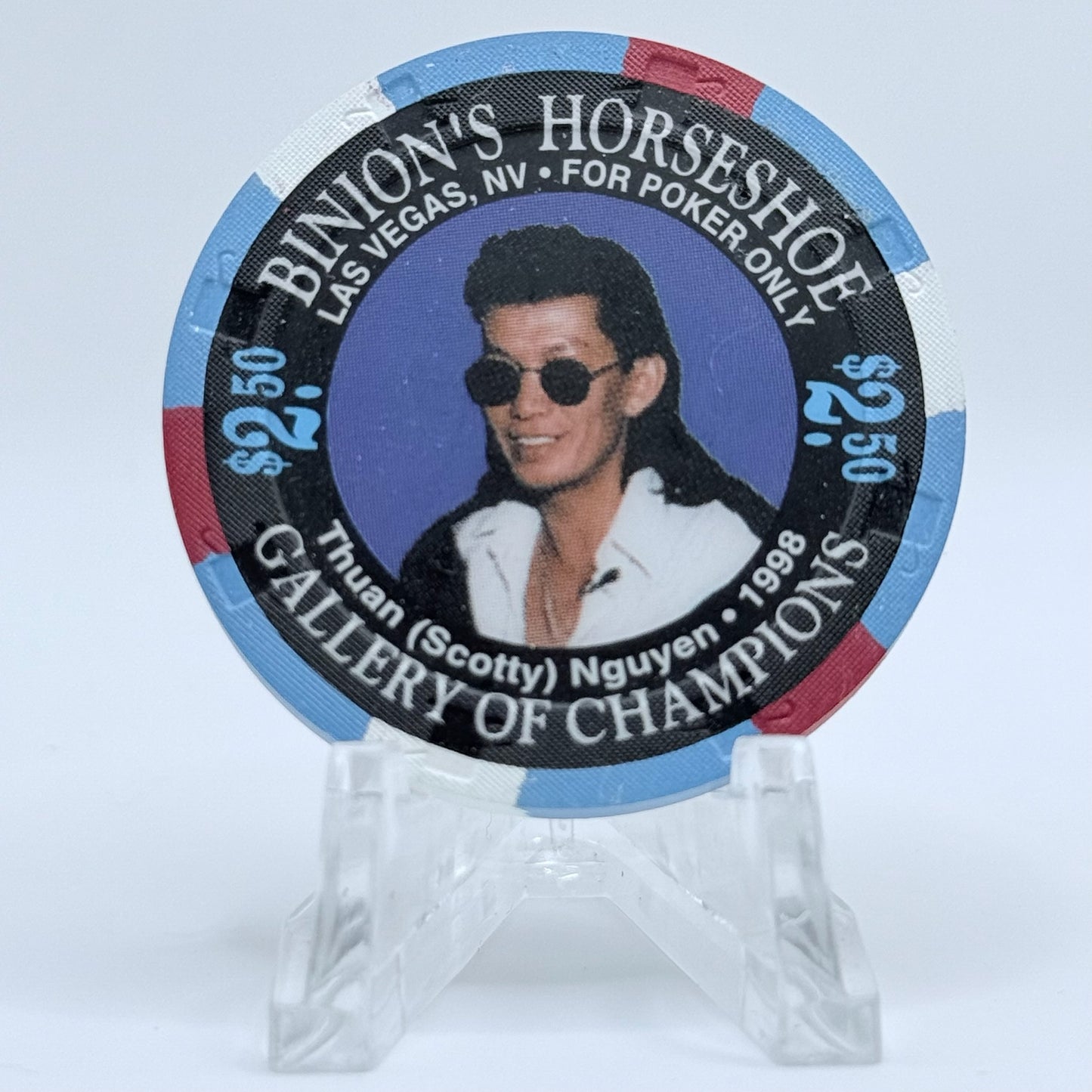 Horseshoe Club (Binion's) Las Vegas Nevada 1999 'Thuan Nguyen' LE $2.50 Casino Chip V2812