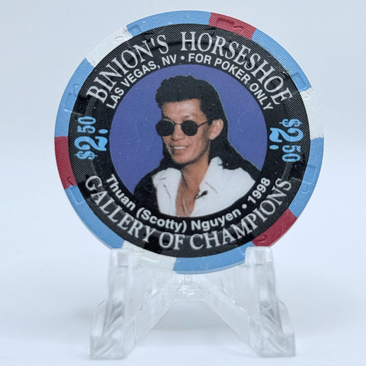 Horseshoe Club (Binion's) Las Vegas Nevada 1999 'Thuan Nguyen' LE $2.50 Casino Chip V2812