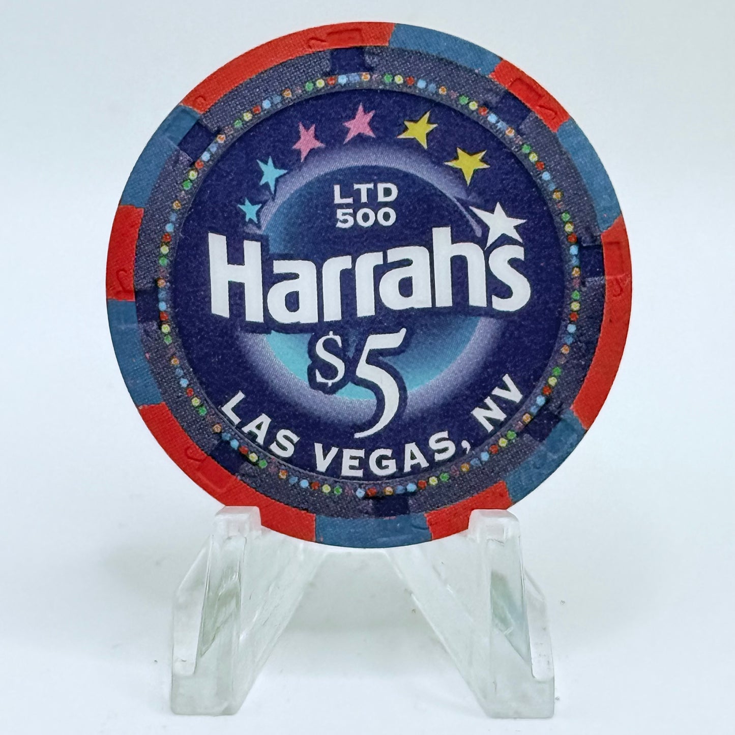 Harrah's Las Vegas Nevada 2004 'Two Turtle Doves' Series 2314 LE $5 Casino Chip E4236