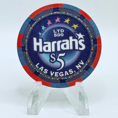 Harrah's Las Vegas Nevada 2004 'Two Turtle Doves' Series 2314 LE $5 Casino Chip E4236