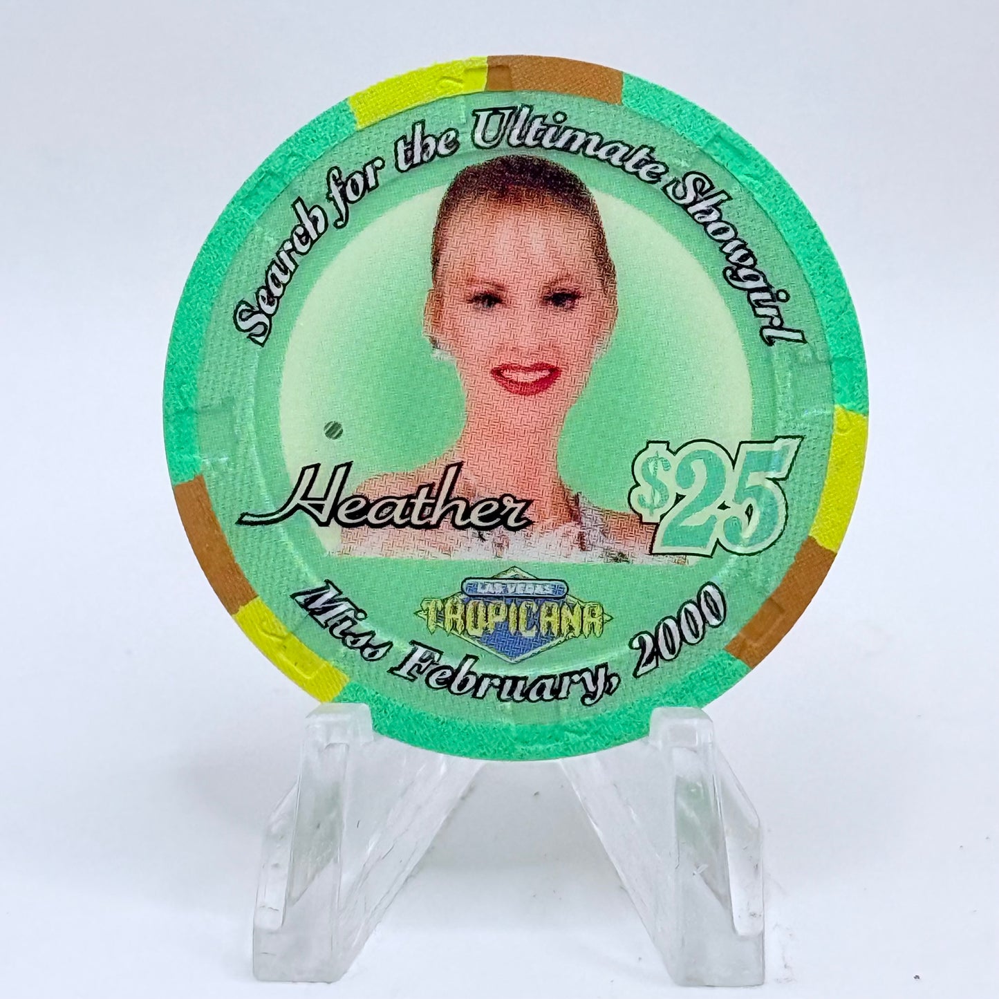 Tropicana Las Vegas Nevada 2000 'Heather' Series 10 LE $25 Casino Chip V5921