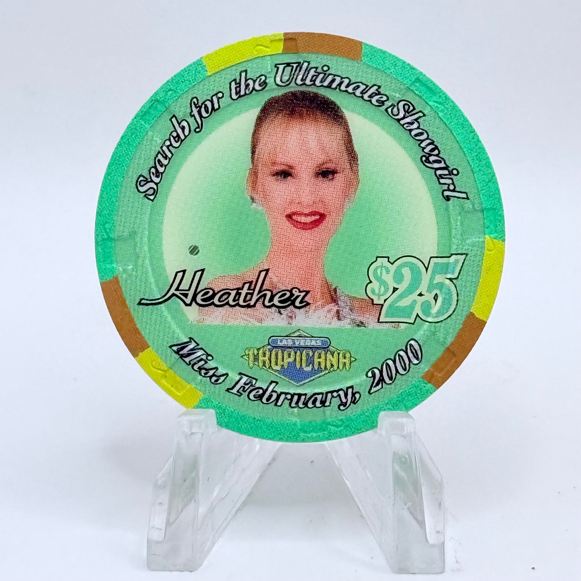 Tropicana Las Vegas Nevada 2000 'Heather' Series 10 LE $25 Casino Chip V5921