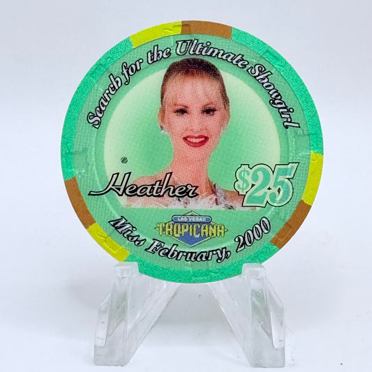 Tropicana Las Vegas Nevada 2000 'Heather' Series 10 LE $25 Casino Chip V5921