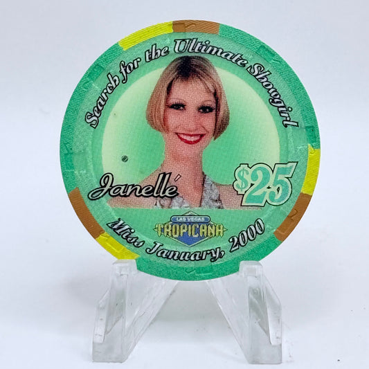 Tropicana Las Vegas Nevada 2000 'Janelle' Series 10 LE $25 Casino Chip V5922