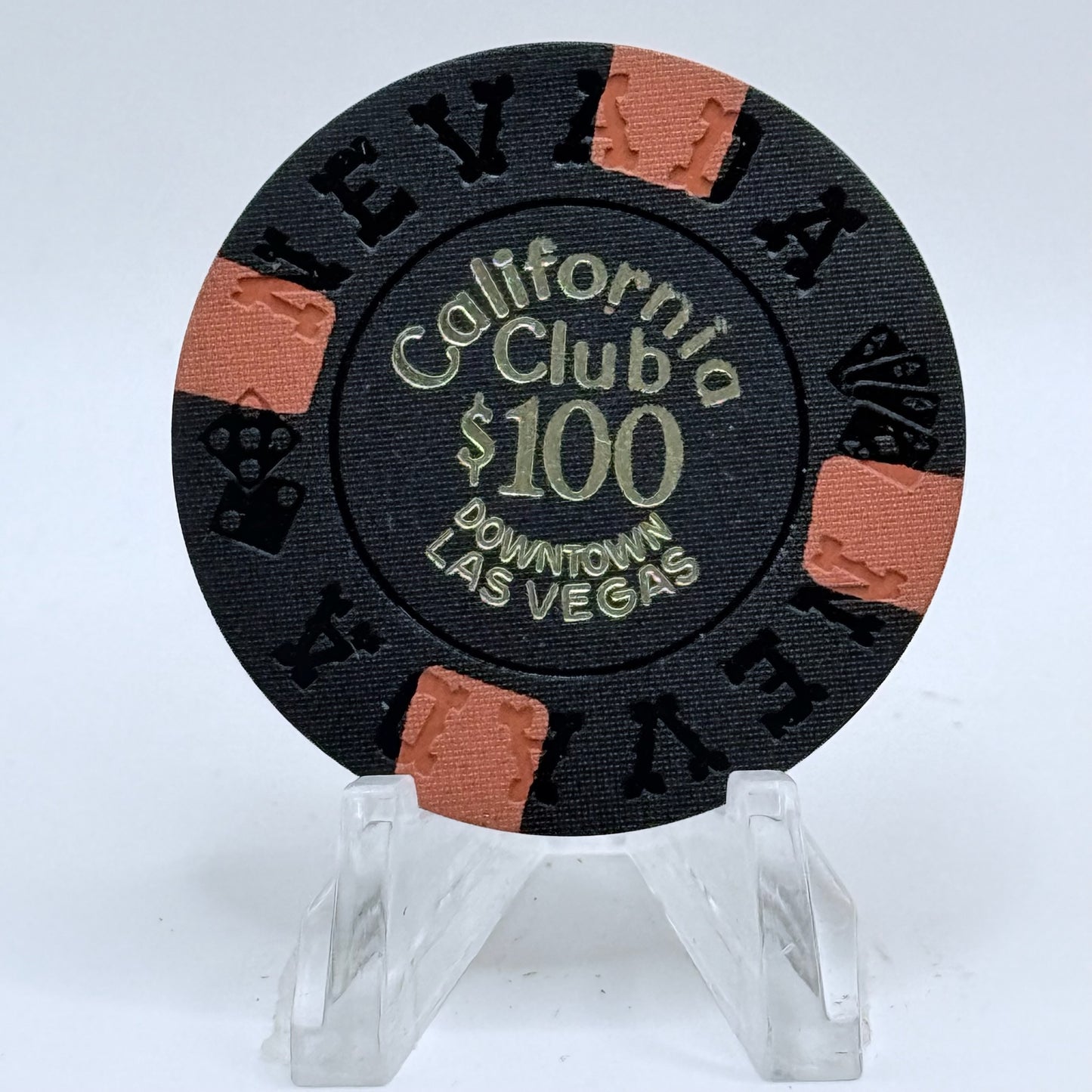 California Club Las Vegas Nevada 1960s $100 Casino Chip N6009