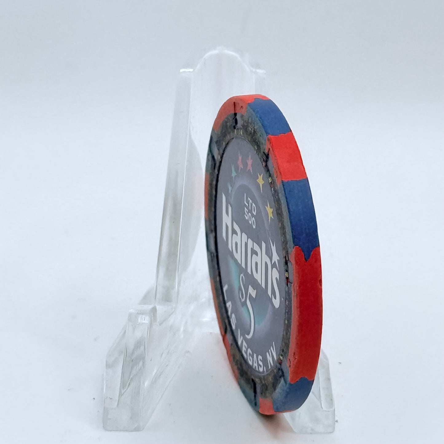 Harrah's Las Vegas Nevada 2004 'Four Calling Birds' Series 2314 LE $5 Casino Chip E4228