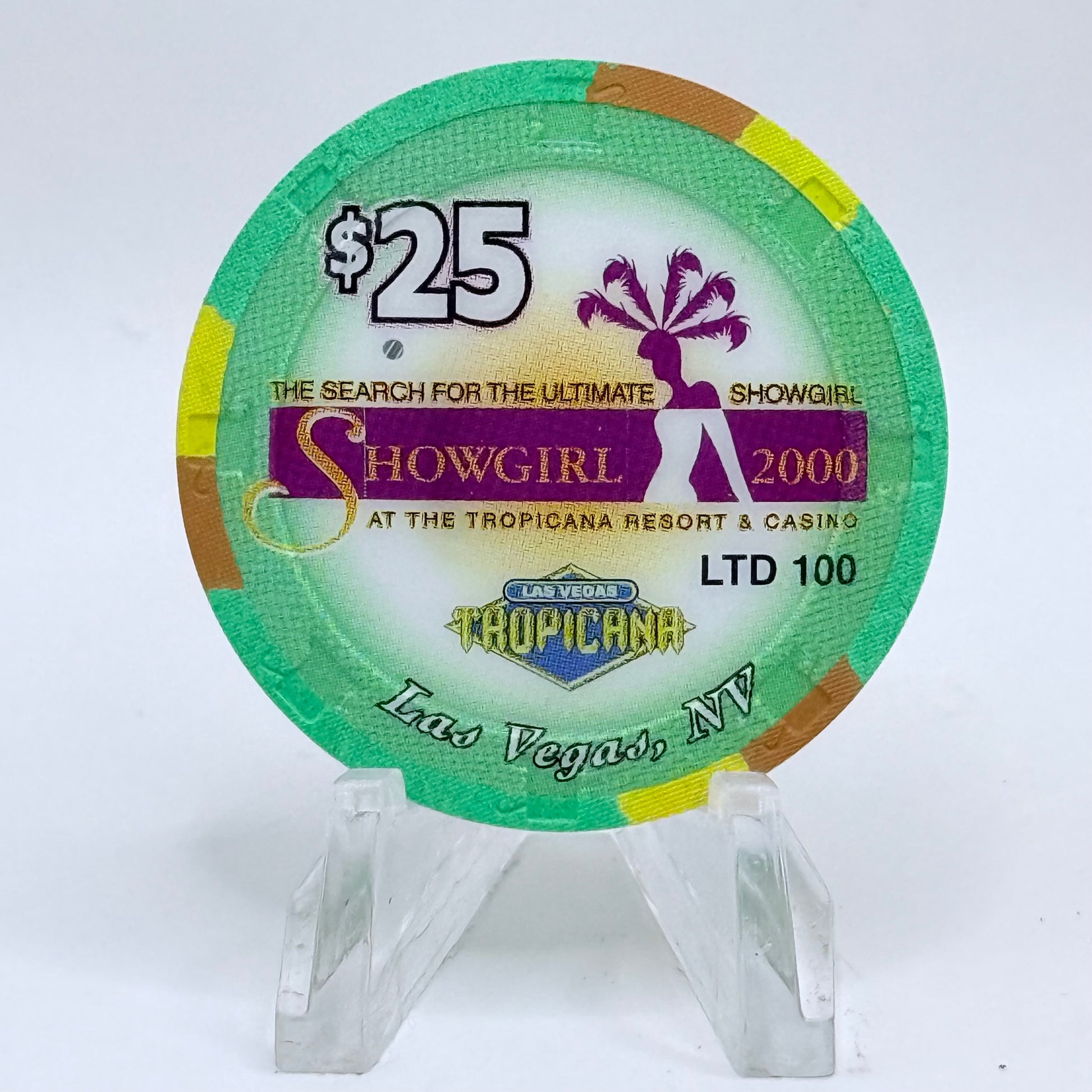 Tropicana Las Vegas Nevada 2000 'Ramy Blue' Series 10 LE $25 Casino Chip V5923