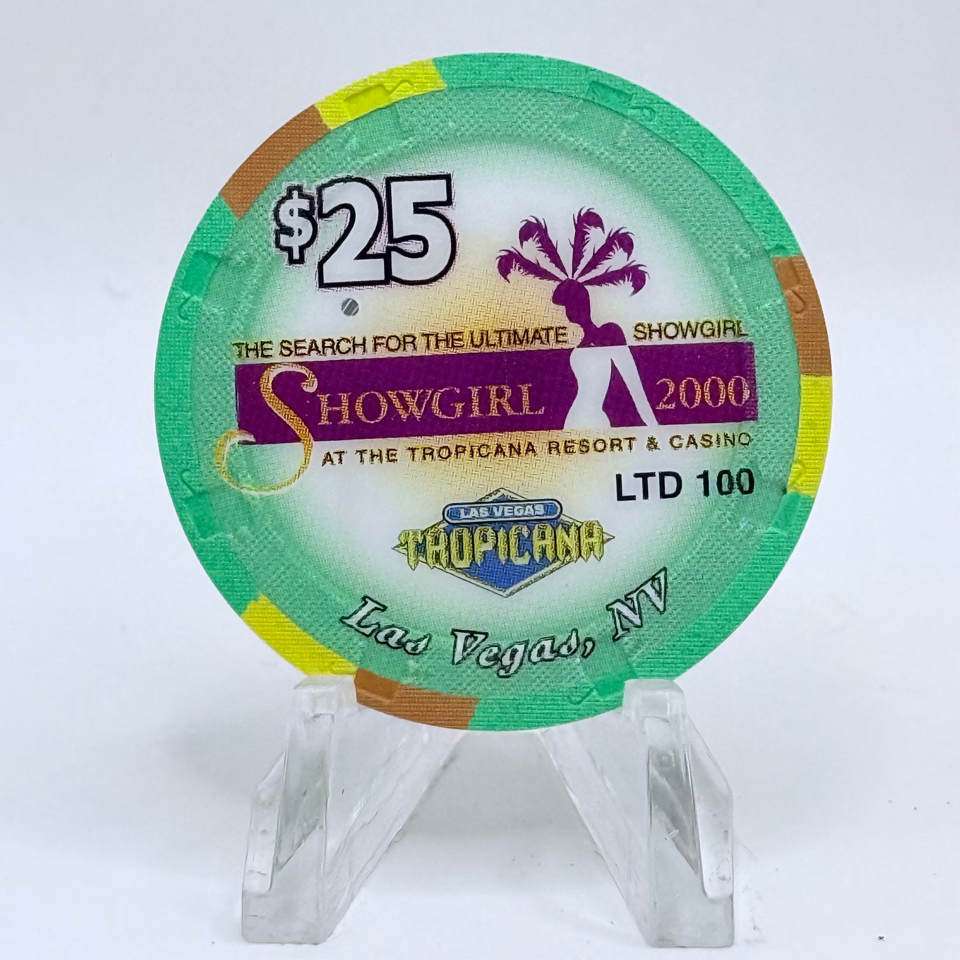 Tropicana Las Vegas Nevada 2000 'Natasha' Series 10 LE $25 Casino Chip V5924