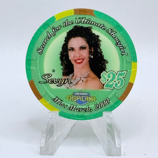 Tropicana Las Vegas Nevada 2000 'Sevyn' Series 10 LE $25 Casino Chip V5925