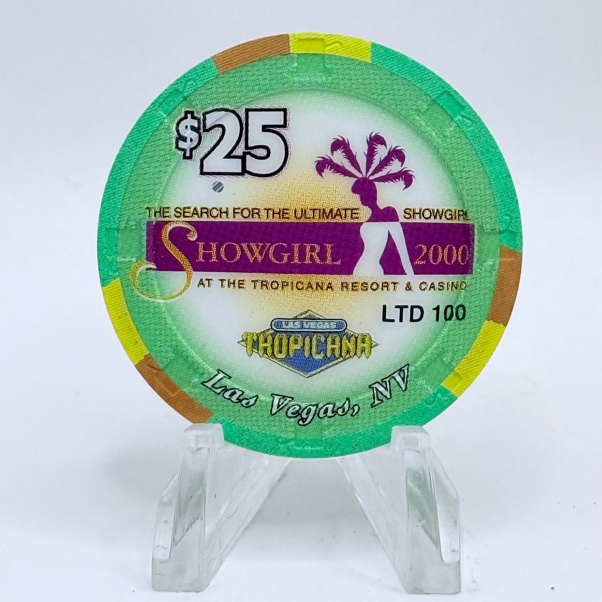 Tropicana Las Vegas Nevada 2000 'Sevyn' Series 10 LE $25 Casino Chip V5925