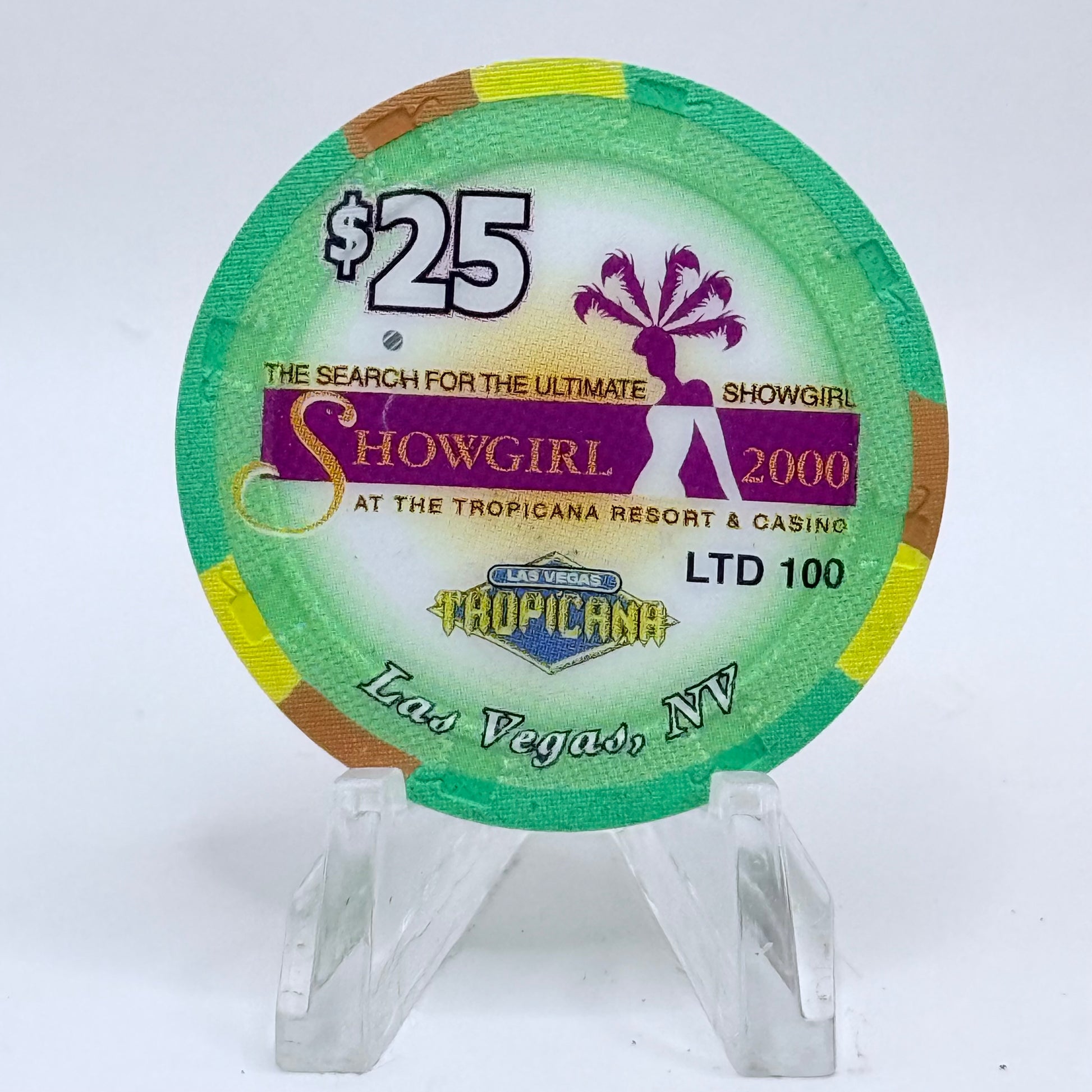 Tropicana Las Vegas Nevada 2000 'Emma' Series 10 LE $25 Casino Chip V5926