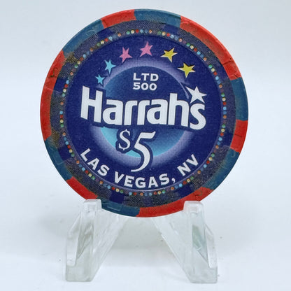 Harrah's Las Vegas Nevada 2004 'Eight Maids A Milking' $5 Series 2314 LE $5 Casino Chip E4225
