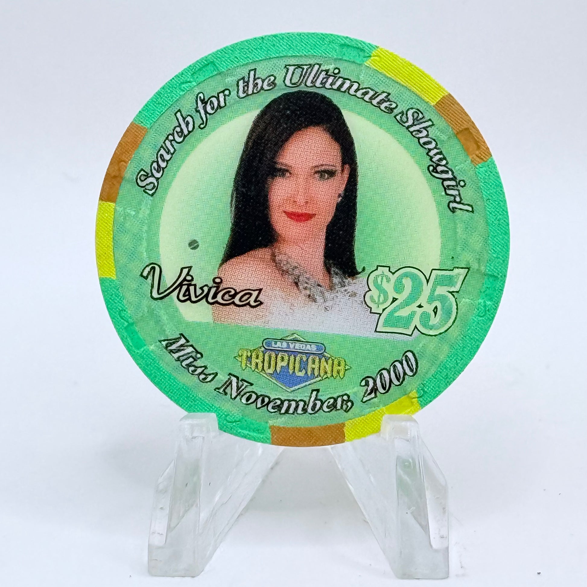Tropicana Las Vegas Nevada 2000 'Vivica' Series 10 LE $25 Casino Chip V5927