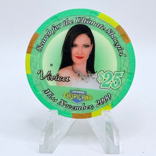 Tropicana Las Vegas Nevada 2000 'Vivica' Series 10 LE $25 Casino Chip V5927
