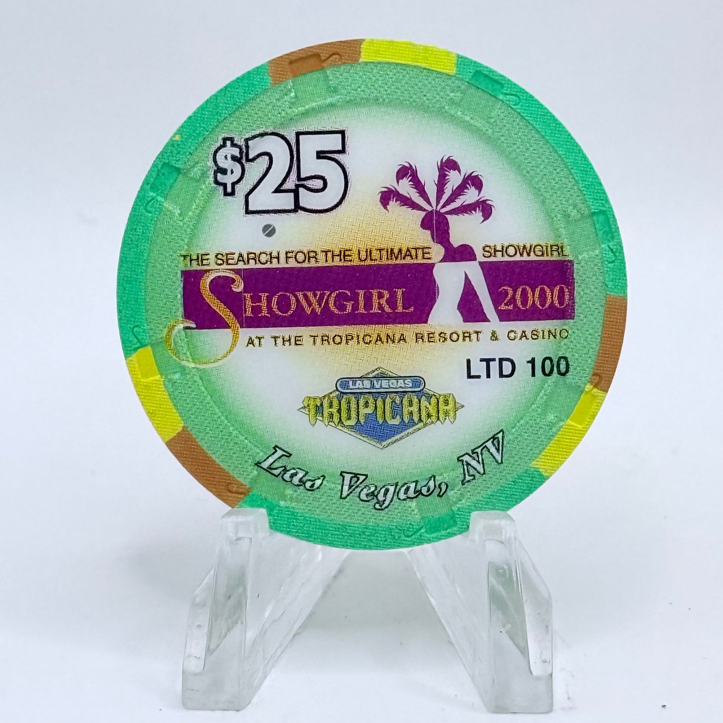 Tropicana Las Vegas Nevada 2000 'Vivica' Series 10 LE $25 Casino Chip V5927