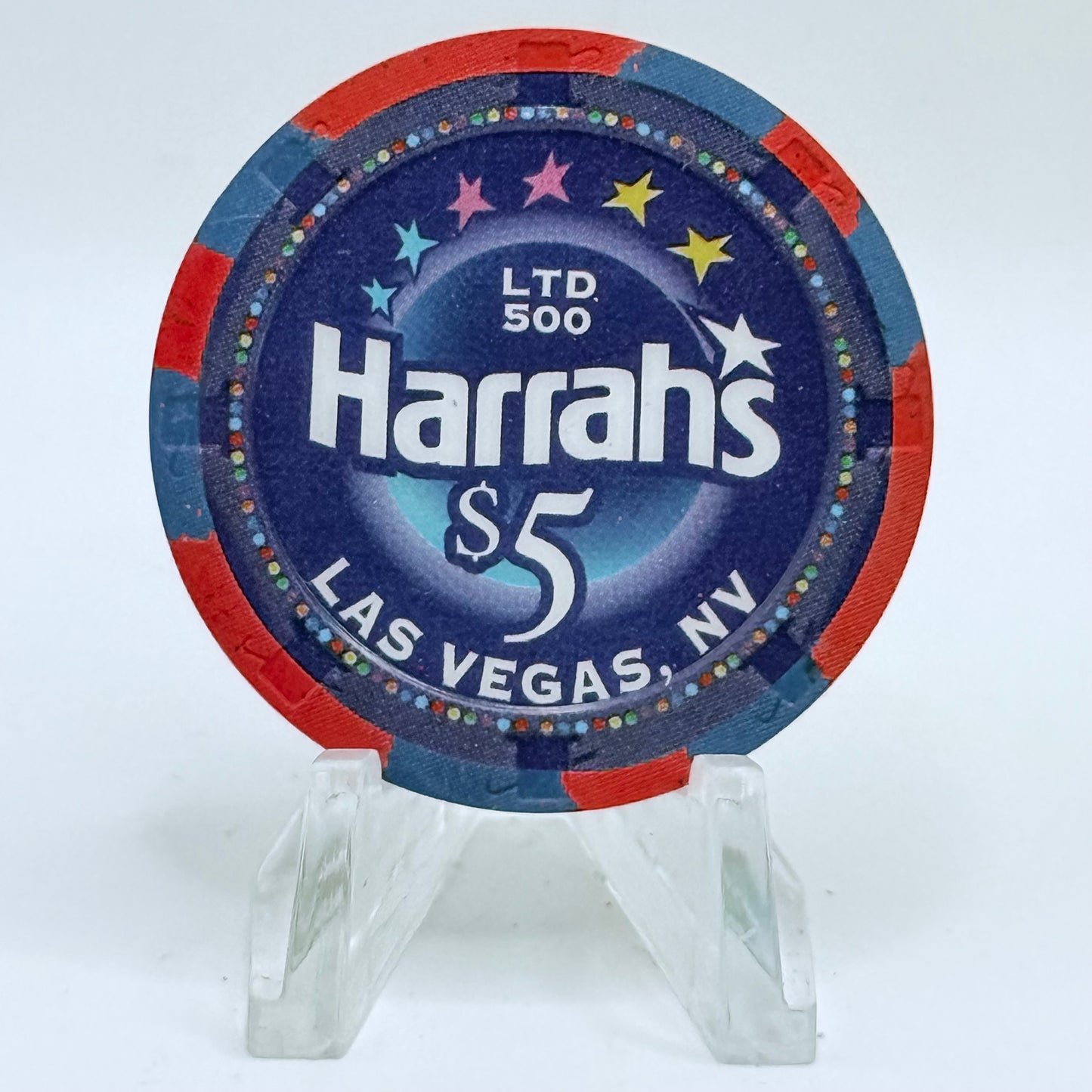 Harrah's Las Vegas Nevada 2004 'Nine Ladies Dancing' Series 2314 LE $5 Casino Chip E4229
