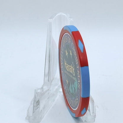 Harrah's Las Vegas Nevada 2002 'Fourth Day Of Christmas - Four Calling Birds' LE $5 Casino Chip E0923