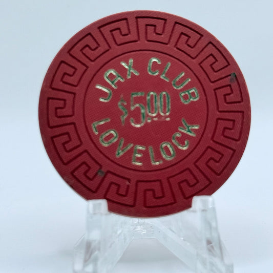 Jax Club Lovelock Nevada 1980 $5 Casino Chip N5725