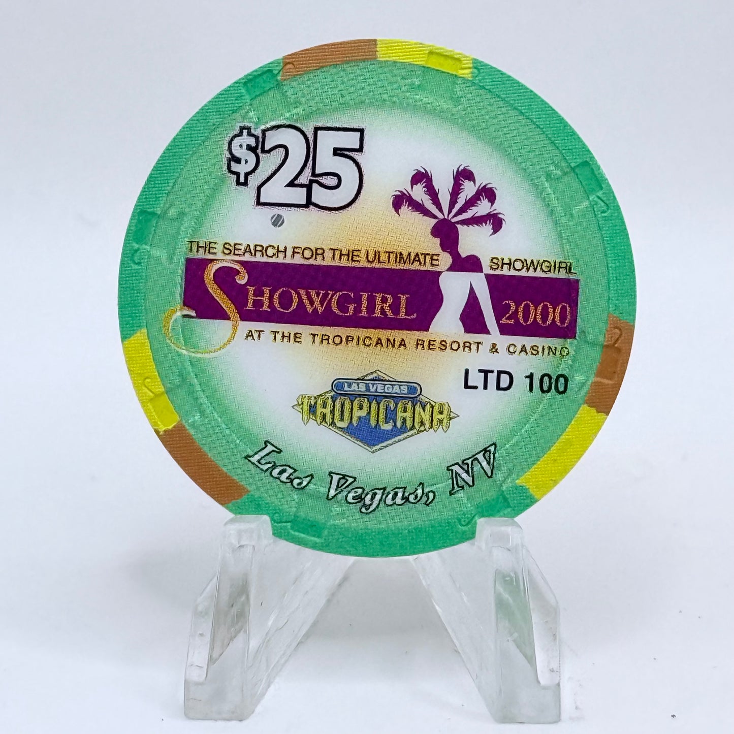 Tropicana Las Vegas Nevada 2000 'Sabbie' Series 10 LE $25 Casino Chip V5928