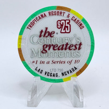 Tropicana Las Vegas Nevada 1999 'Wright Brothers First Flight 1900's' Series 11 LE $25 Casino Chip V5877