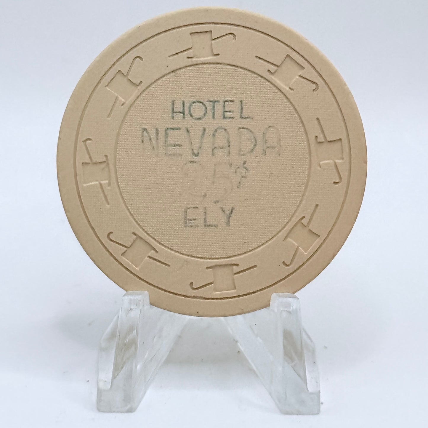 Hotel Nevada Ely Nevada 1950 $0.25 Casino Chip N3236