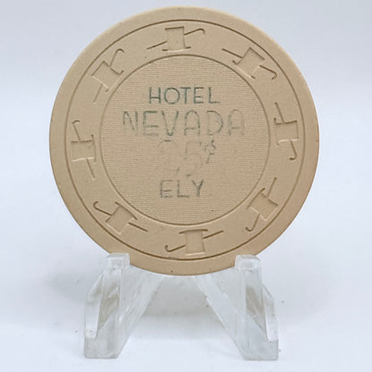 Hotel Nevada Ely Nevada 1950 $0.25 Casino Chip N3236