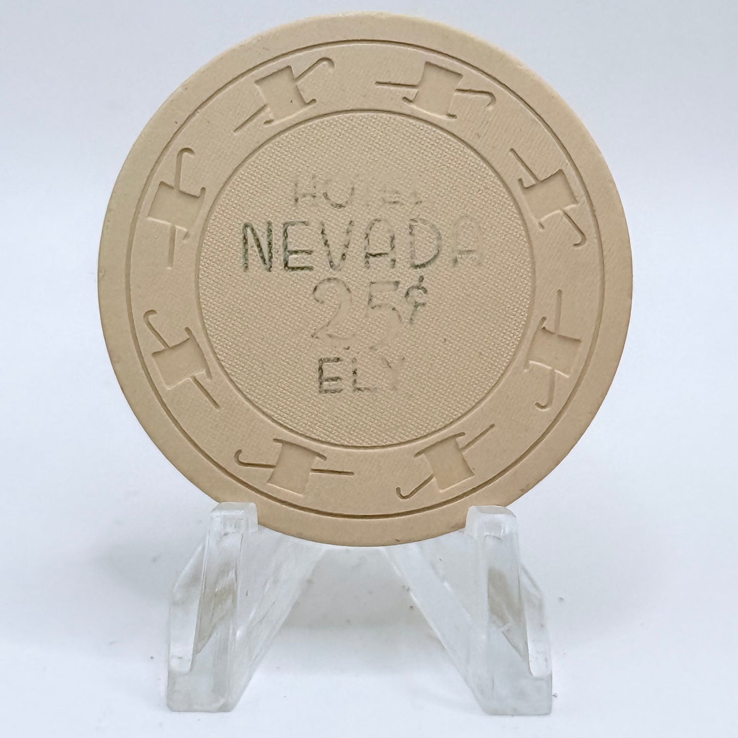 Hotel Nevada Ely Nevada 1950 $0.25 Casino Chip N3236