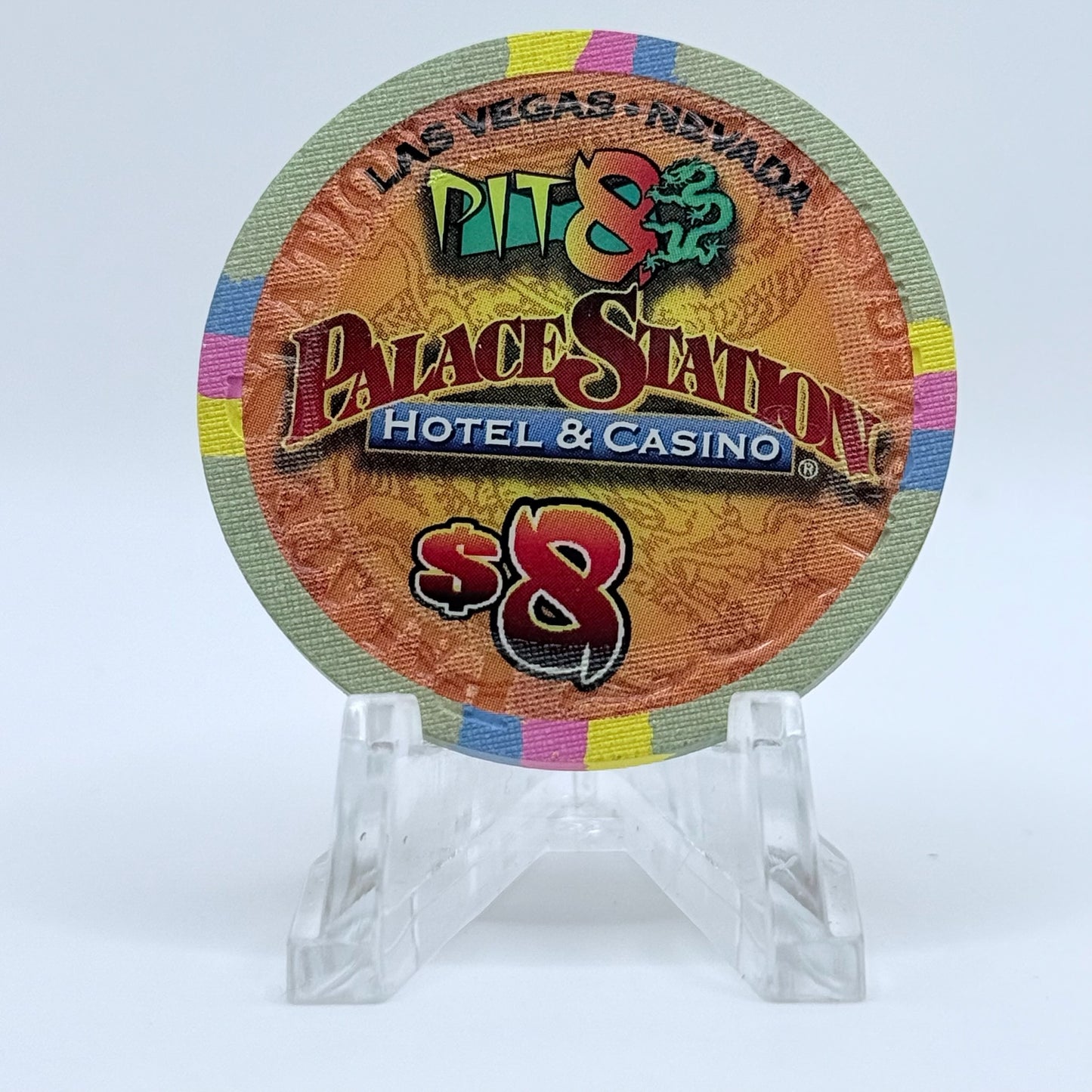 Palace Station Las Vegas Nevada 2011 'Year of the Rabbit' LE $8 Casino Chip E9999