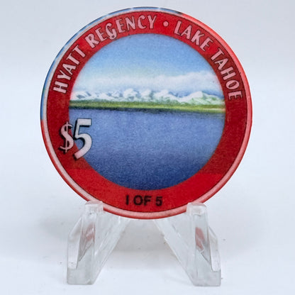 Hyatt Regency (Lake Tahoe) Incline Village Nevada 2000 LE $5 Casino Chip V4661