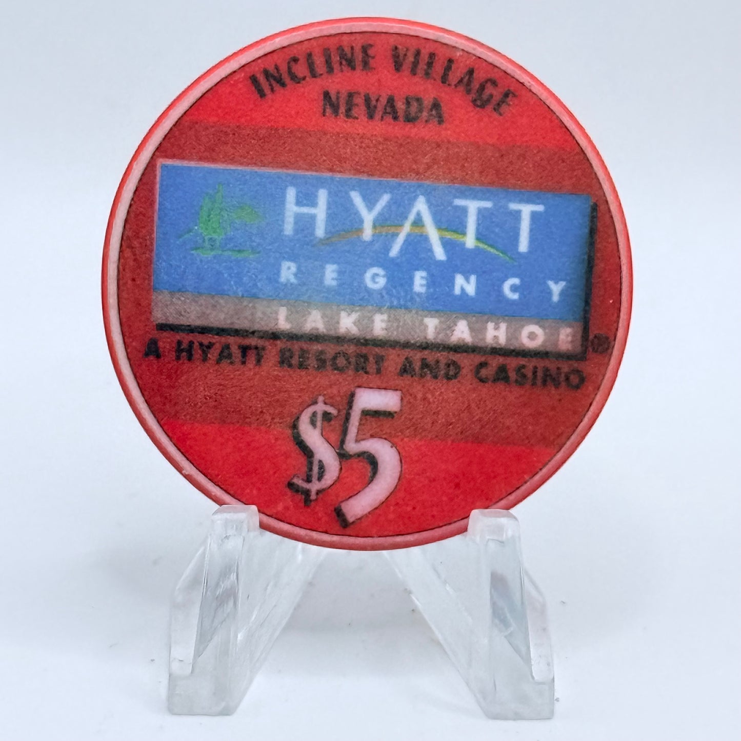 Hyatt Regency (Lake Tahoe) Incline Village Nevada 2000 LE $5 Casino Chip V4661