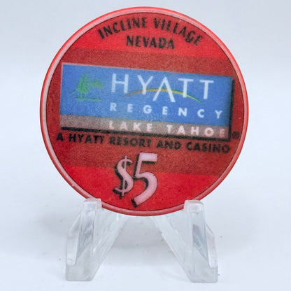 Hyatt Regency (Lake Tahoe) Incline Village Nevada 2000 LE $5 Casino Chip V4661