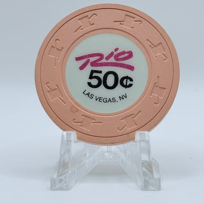 Rio Las Vegas Nevada 1989 $0.50 Casino Chip N2058