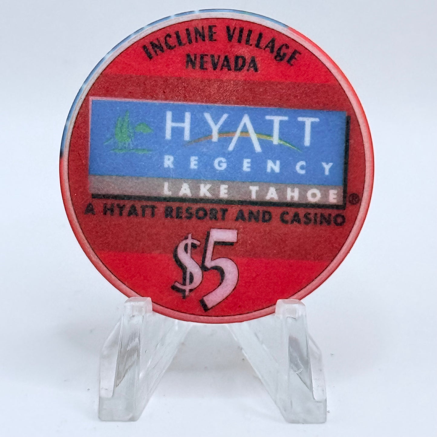 Hyatt Regency (Lake Tahoe) Incline Village Nevada 2000 LE $5 Casino Chip V4662