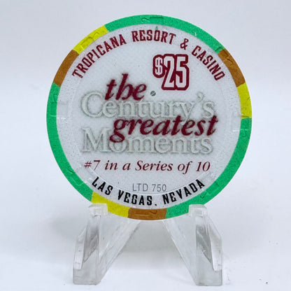 Tropicana Las Vegas Nevada 1999 'First Man on the Moon 1960's' Series 11 LE $25 Casino Chip V5883