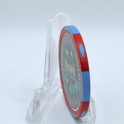 Harrah's Las Vegas Nevada 2002 'Eleventh Day Of Christmas - Eleven Pipers Piping' LE $5 Casino Chip E0919