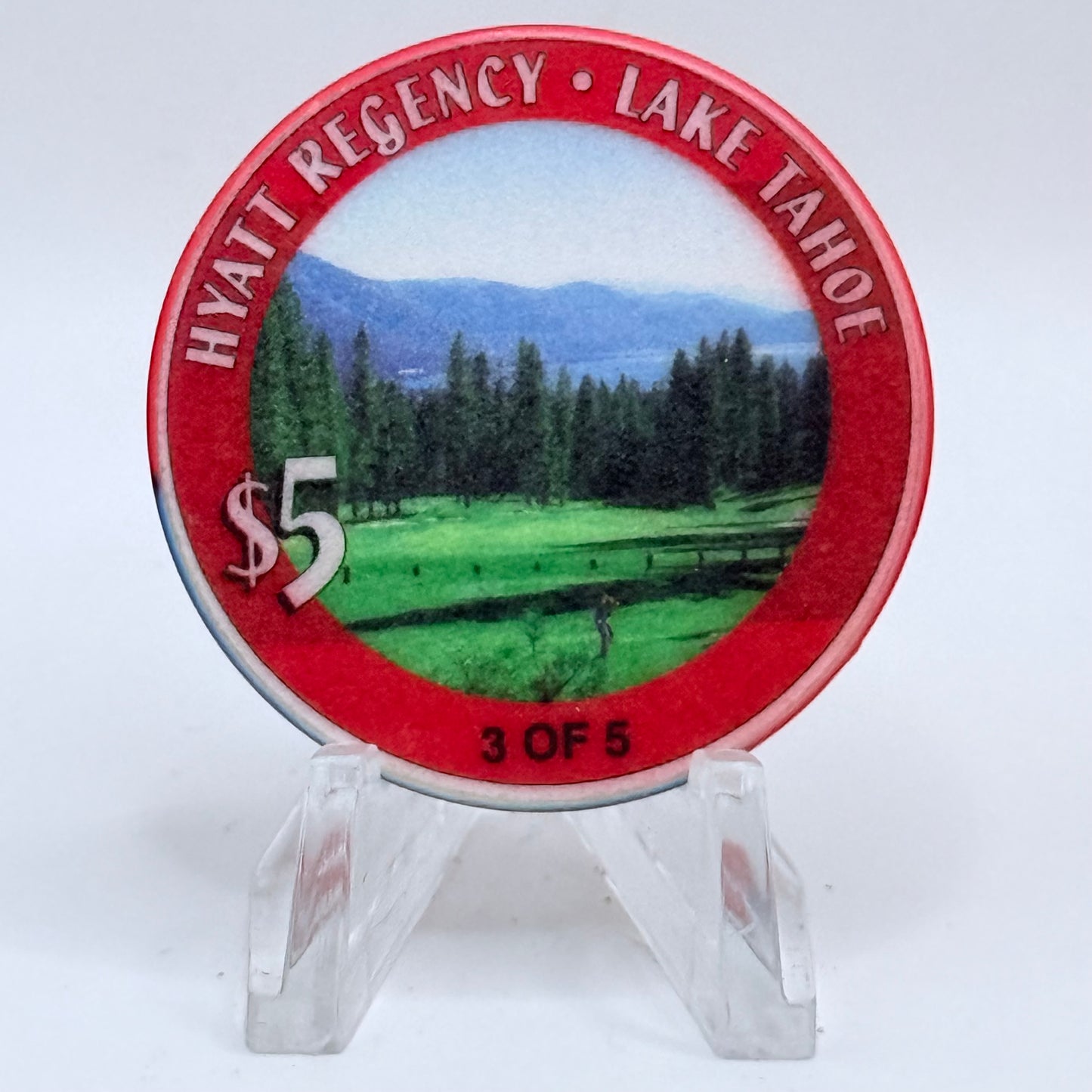Hyatt Regency (Lake Tahoe) Incline Village Nevada 2000 LE $5 Casino Chip V4663