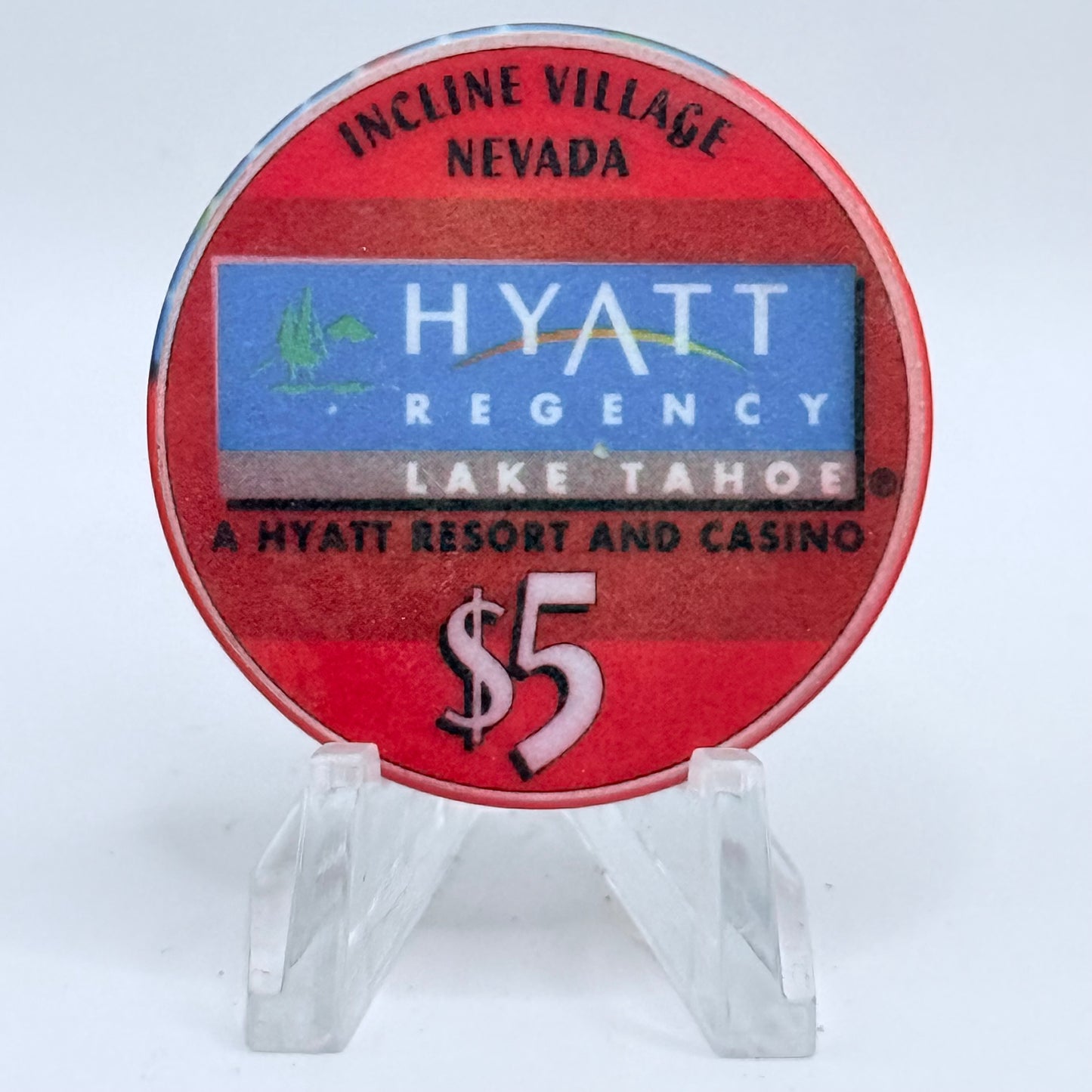Hyatt Regency (Lake Tahoe) Incline Village Nevada 2000 LE $5 Casino Chip V4663