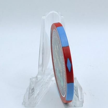 Harrah's Las Vegas Nevada 2002 'Twelveth Day Of Christmas - Twelve Drummers Drumming' LE $5 Casino Chip E0954