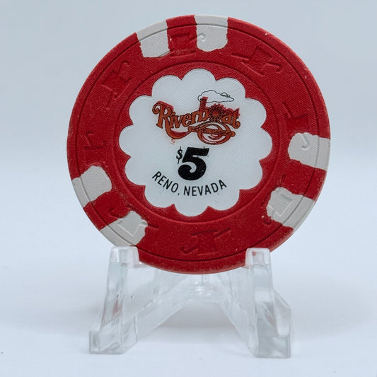 Riverboat Reno Nevada 1988 $5 Casino Chip N5478.L