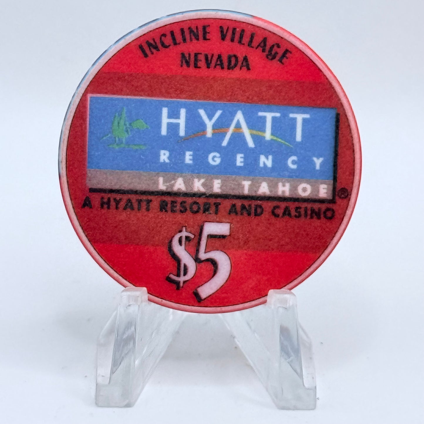 Hyatt Regency (Lake Tahoe) Incline Village Nevada 2000 LE $5 Casino Chip V4664